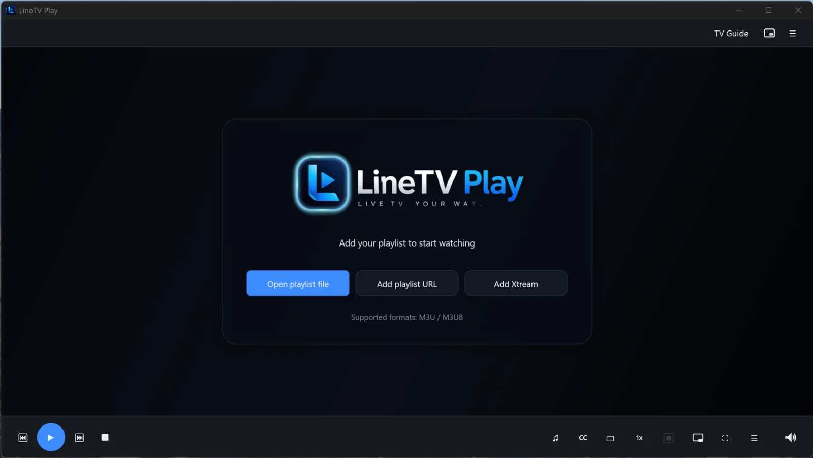 Start screen